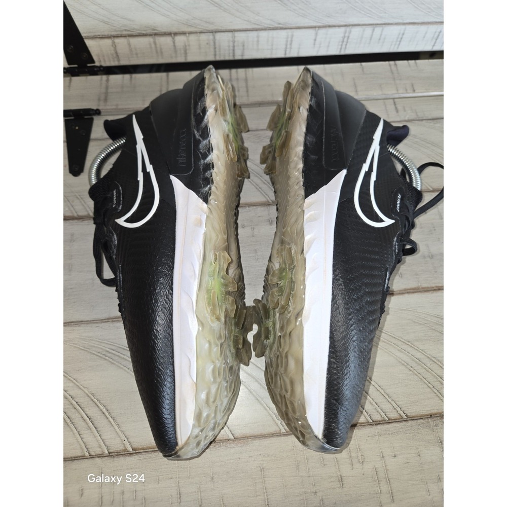 Nike Air Zoom Infinity Tour Golf Shoes Flyknit Black White Mens's Size 9 - Picture 9 of 10